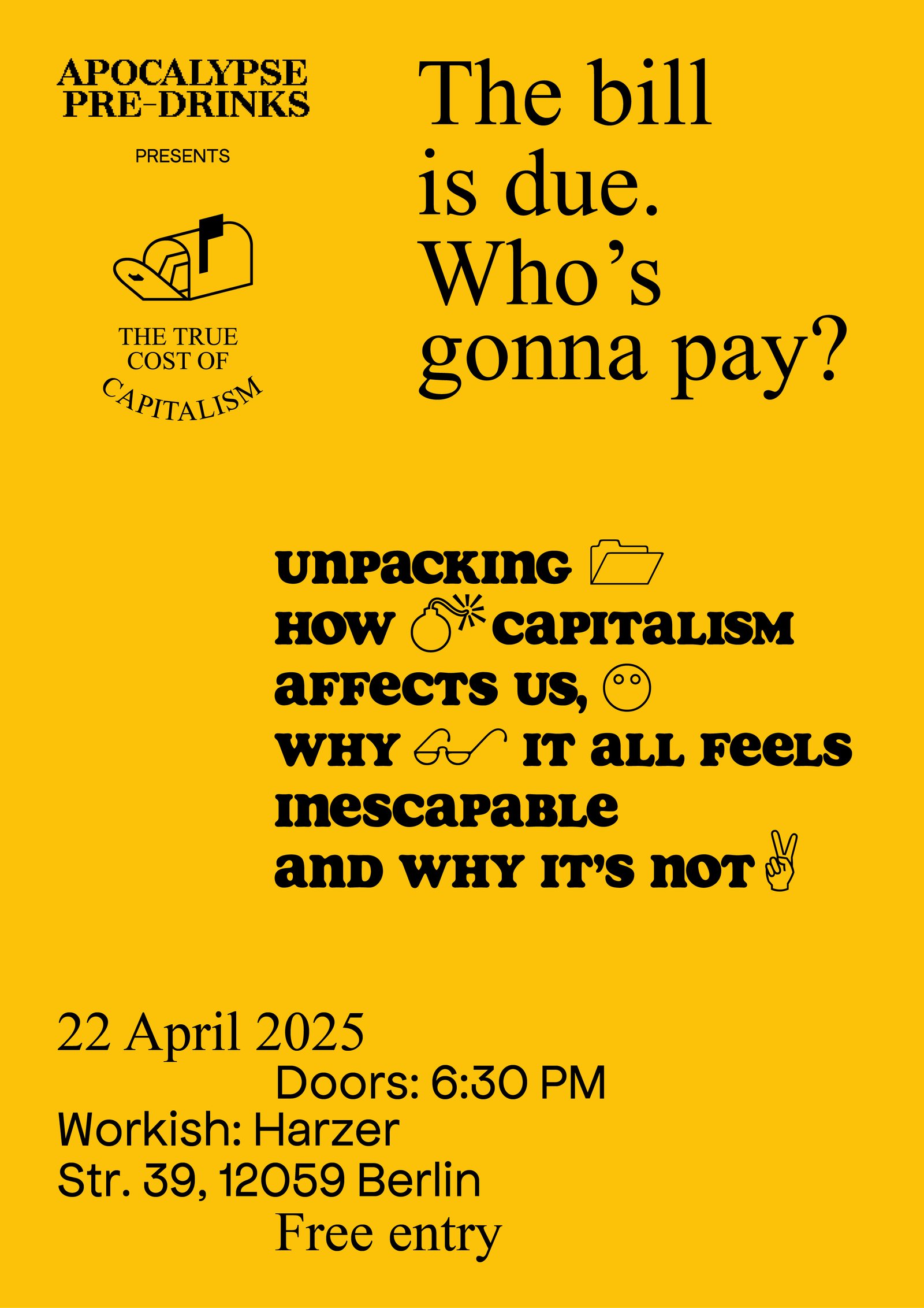 The true cost of capitalism - event